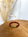 Bracelet Isabeau bordeaux