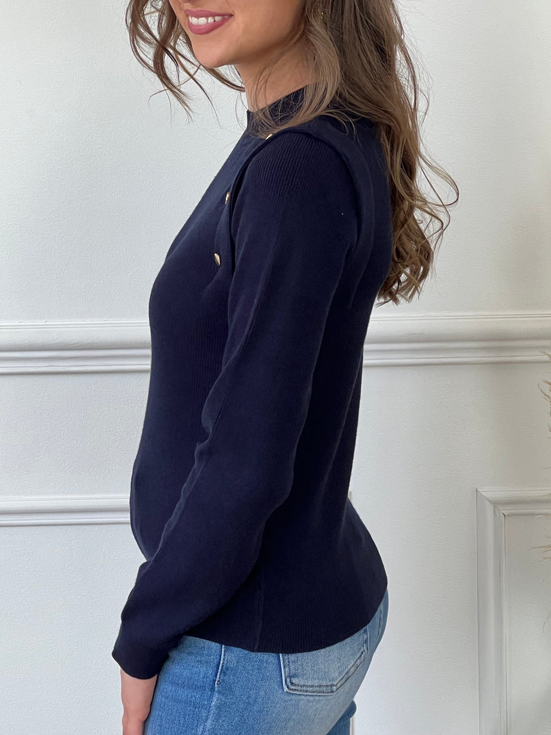 Pull bleu marine : Clovia