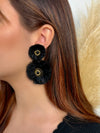 Boucles d'oreilles noires : Plumio - Loïcia