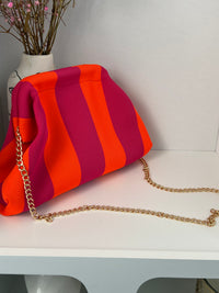 Pink and orange pouch bag: Kaly