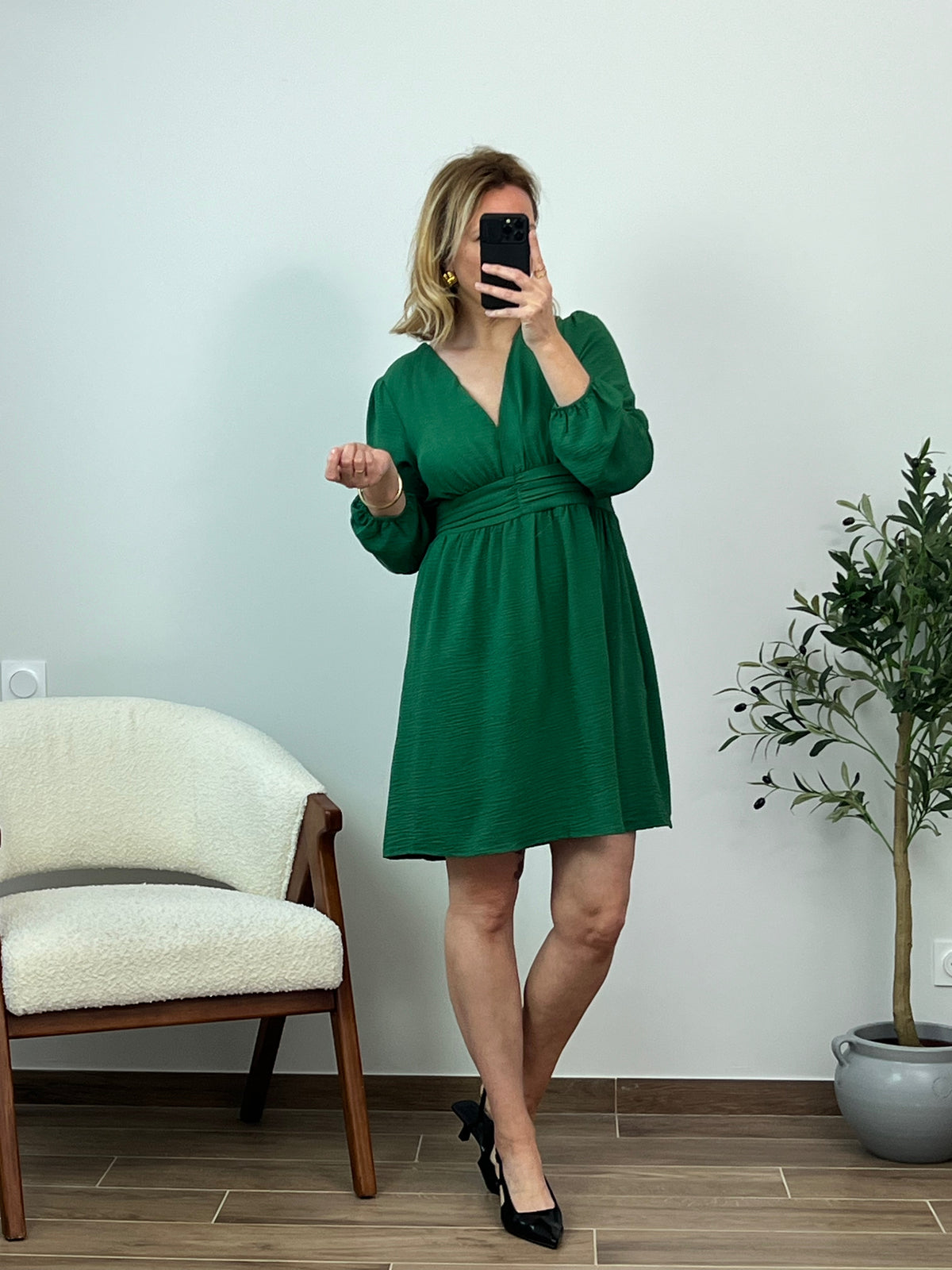 Robe verte : Elodie