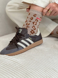 Chaussettes taupe et camel : Chausy