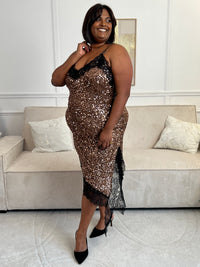 Robe festive à paillettes : Tania