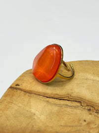 Bague orange et dorée : Shawnee