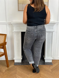 Jean gris grande taille : Joela