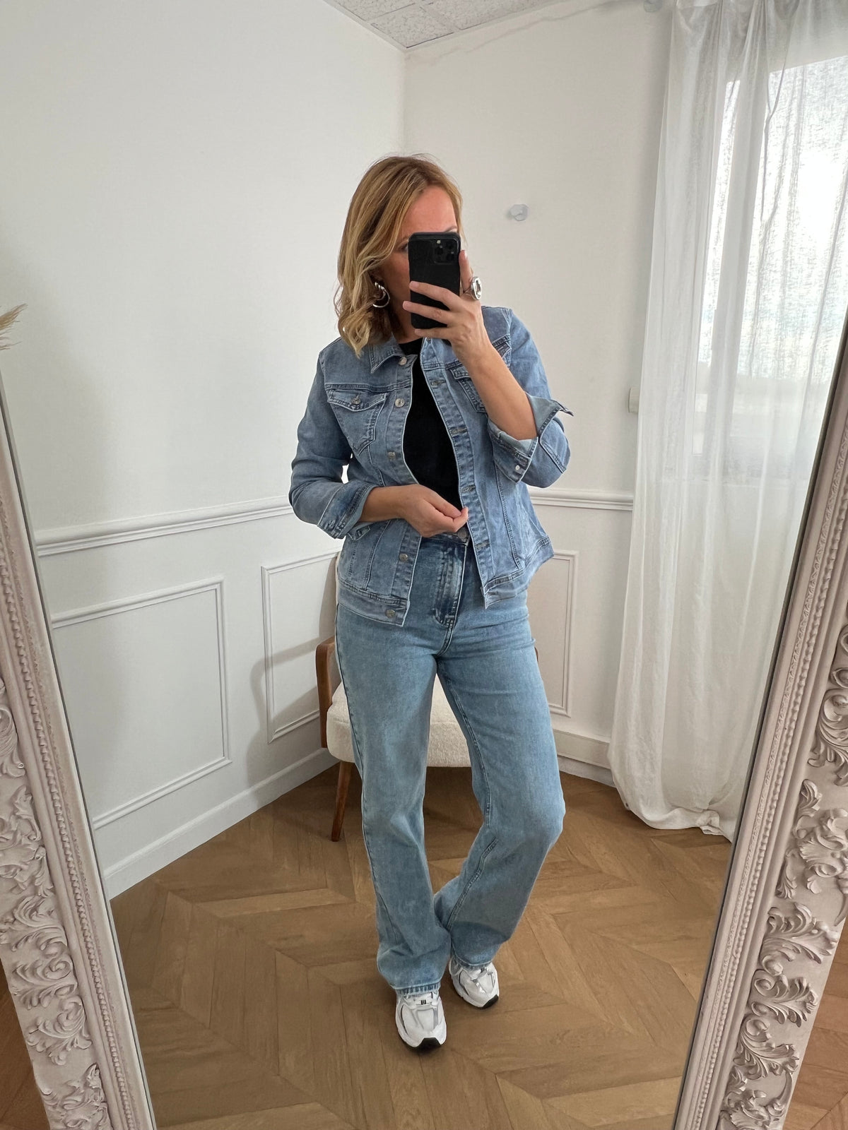 Veste en jean bleu clair : Mya