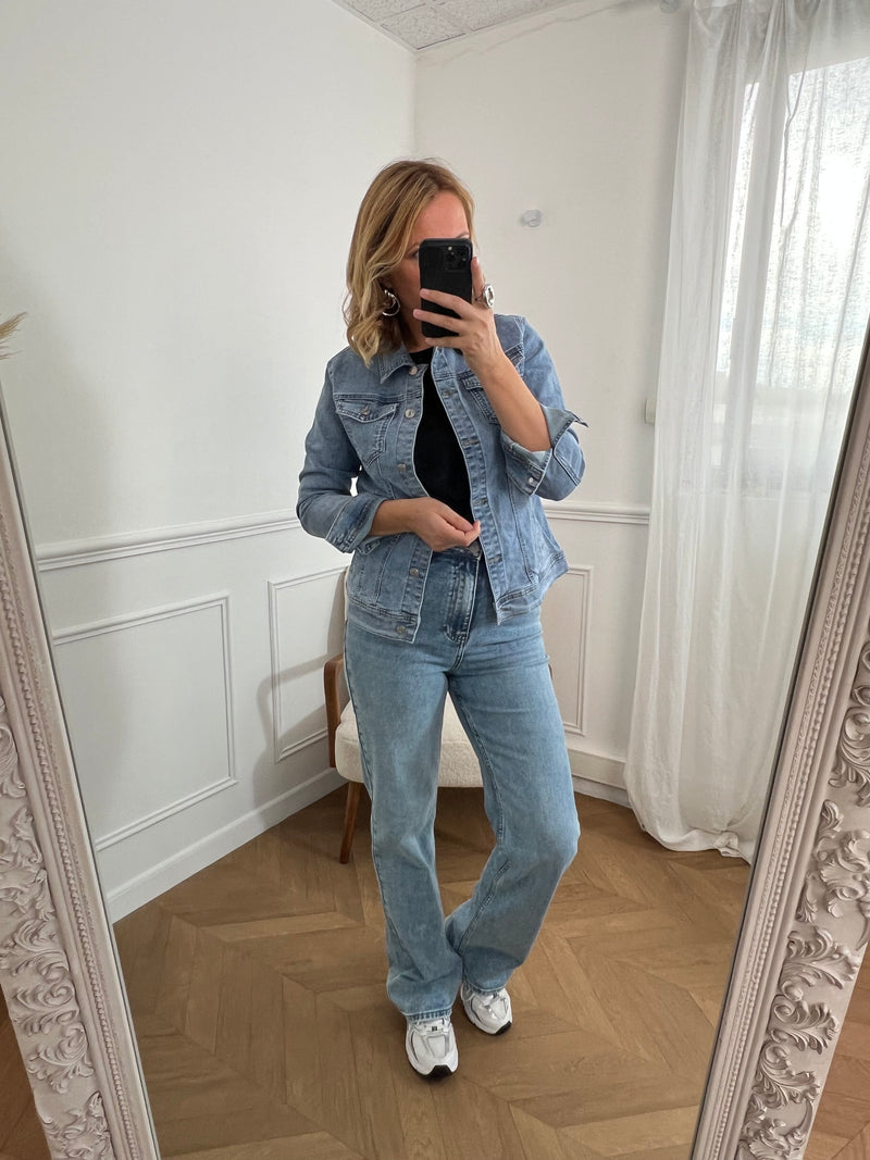 Veste en jean bleu clair : Mya