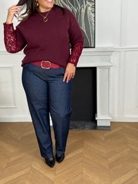 Jean Mom bleu grande taille : Mary