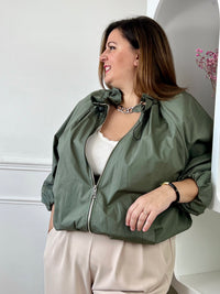Parka kaki grande taille : Ciana