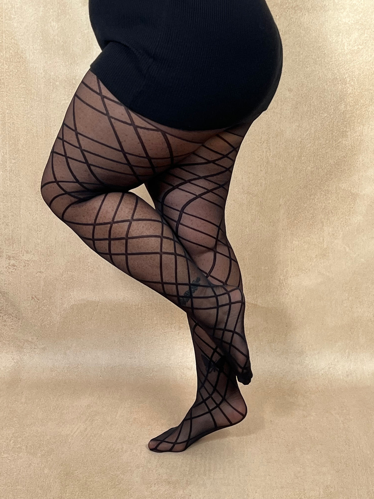Collant noir grande taille : Ayia