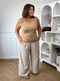 Débardeur camel grande taille : Dean