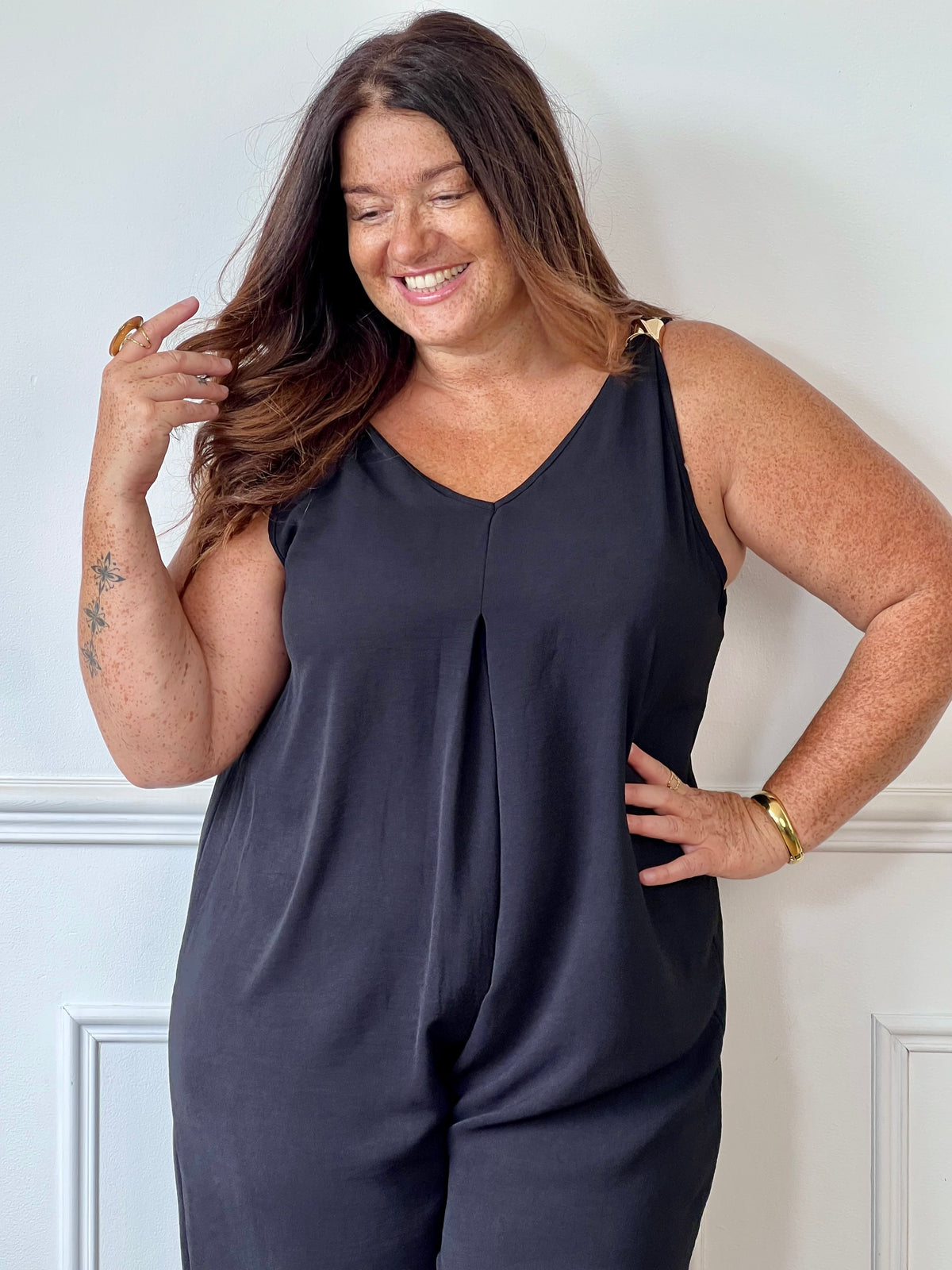 Combinaison noire grande taille : Zeina