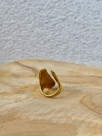 Bague dorée acier inoxydable : Mélody