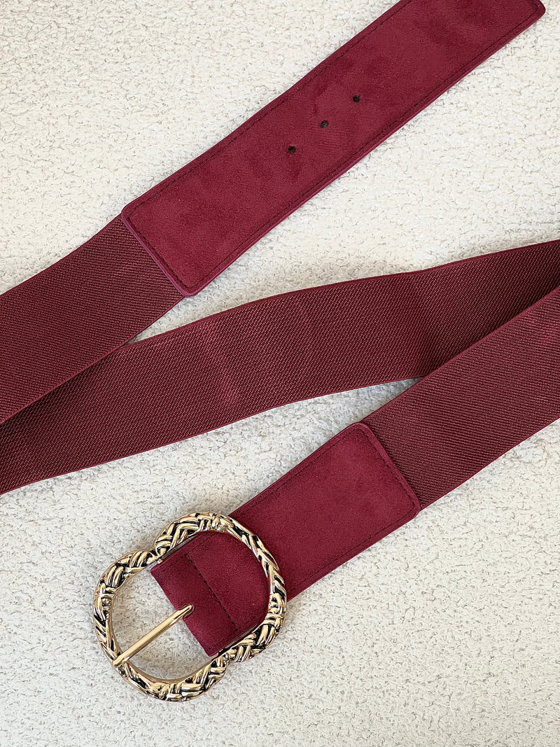 Ceinture bordeaux Curve : Nala