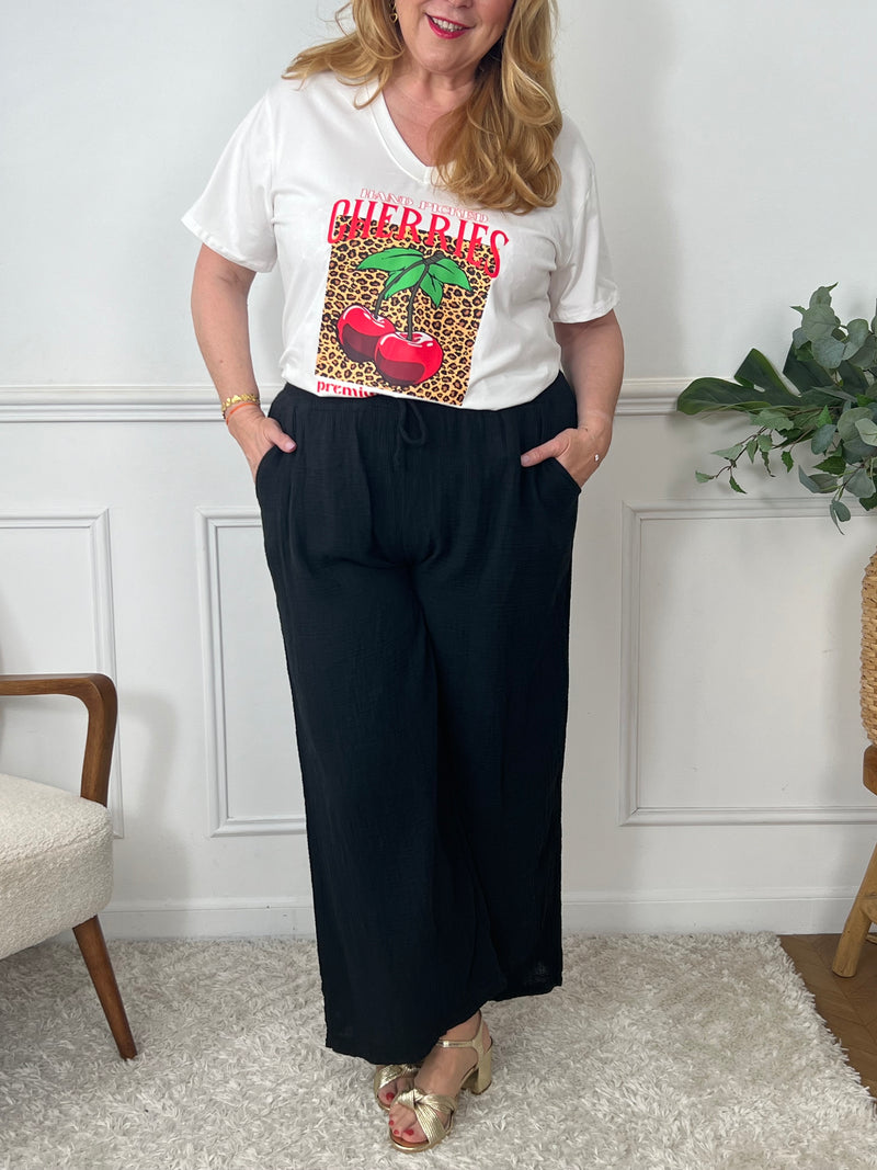 Tee-shirt écru : Cherry