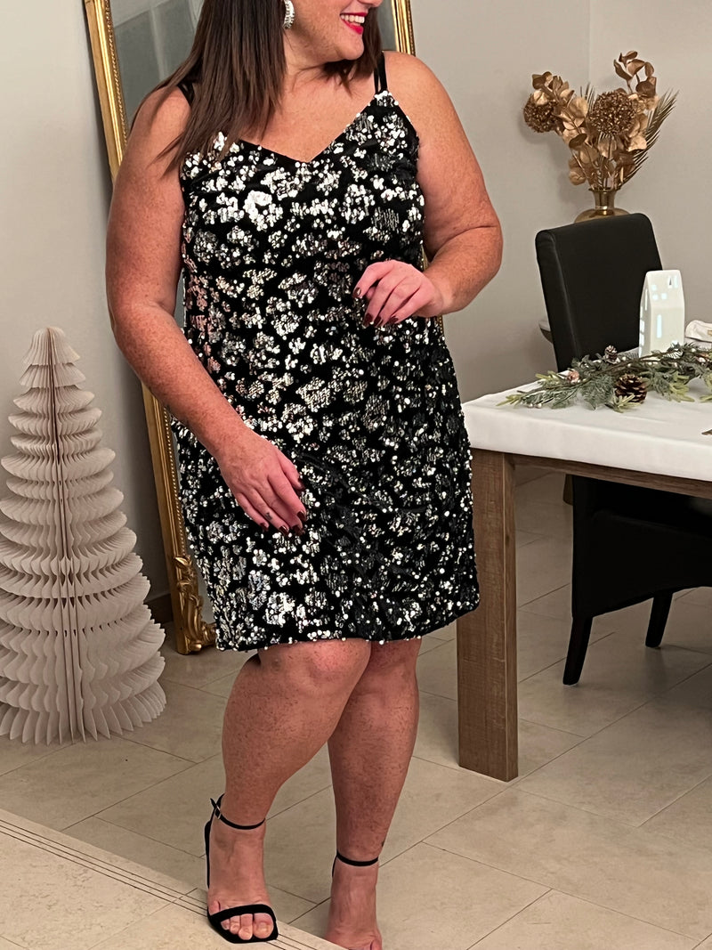 Robe courte à bretelles Curve : Anaya