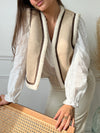 Veste sans manches beige : Alicie