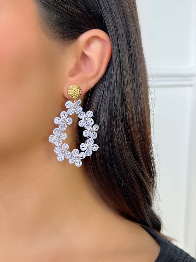 Boucles d'oreilles lilas : Anika