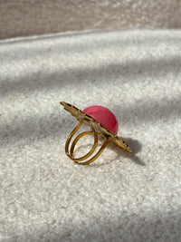 Bague rose et dorée : Dora