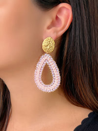 Boucles d’oreilles rose : Rosilia