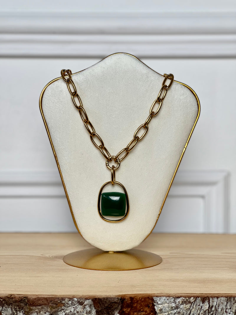 Collier vert : Alia