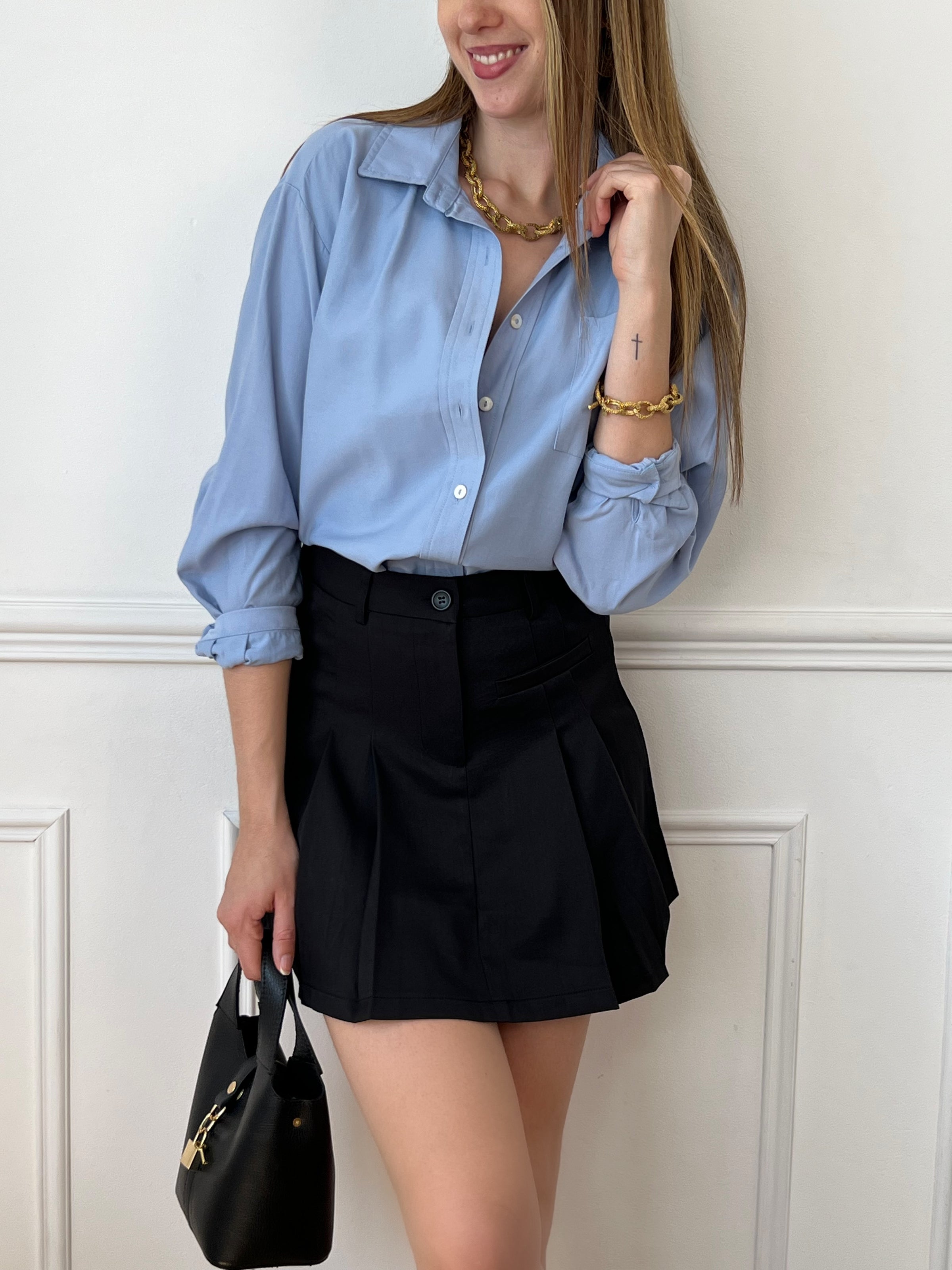 Schwarzer Skort: Lia