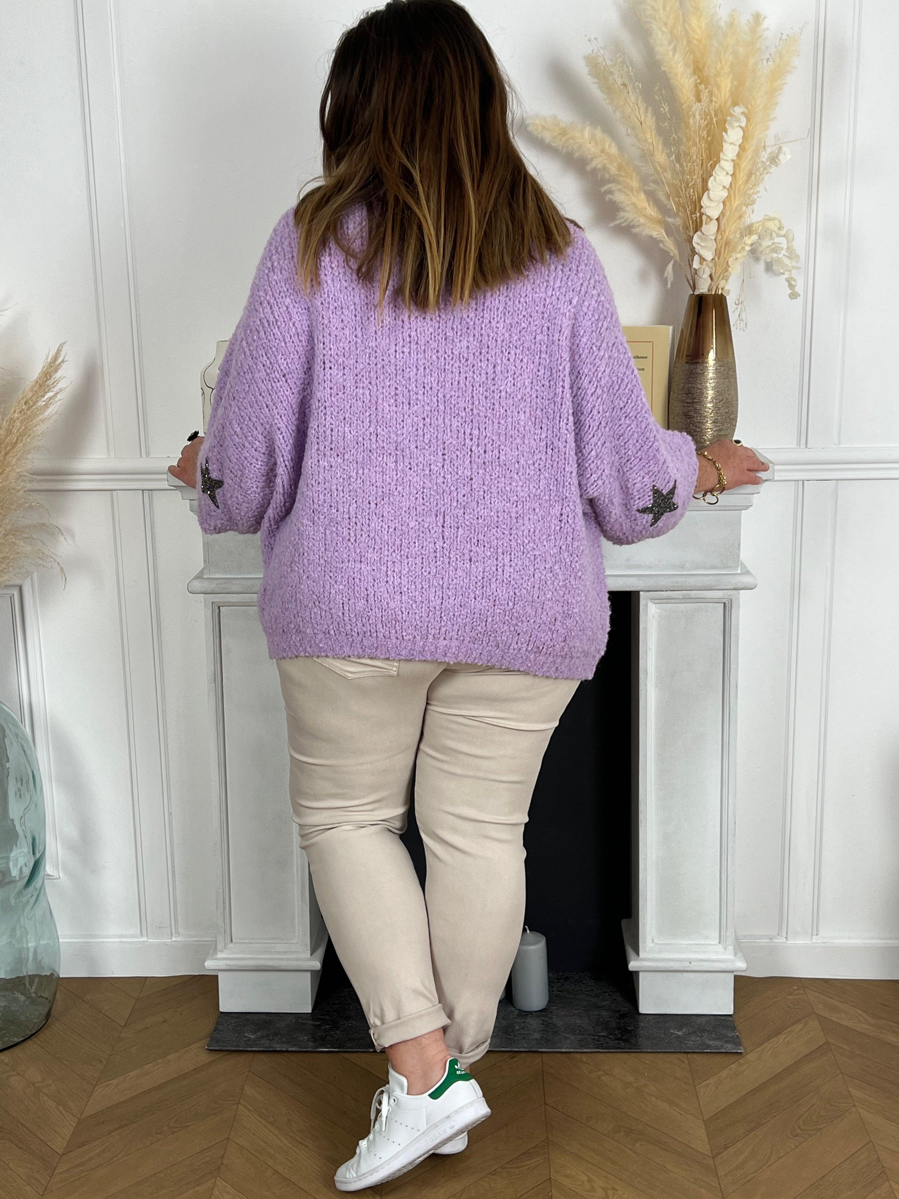 Pull couleur online lilas