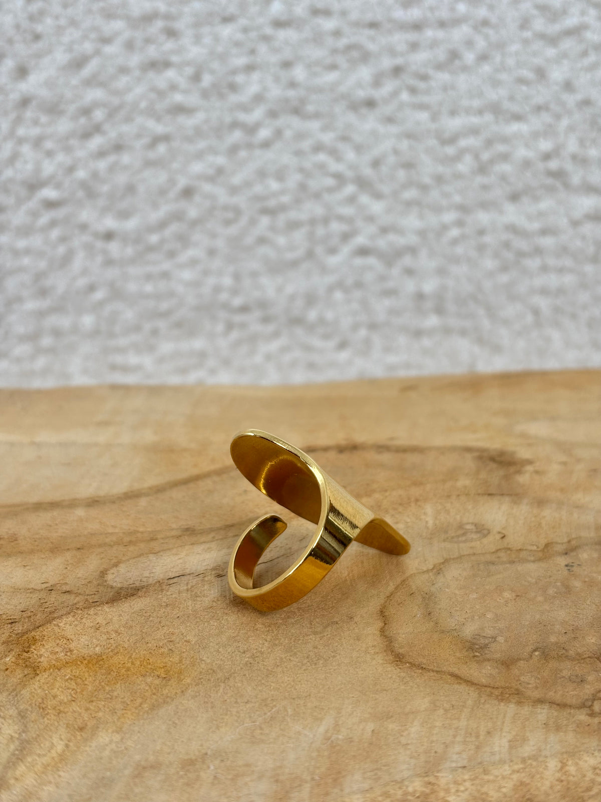 Bague dorée acier inoxydable : Eliza