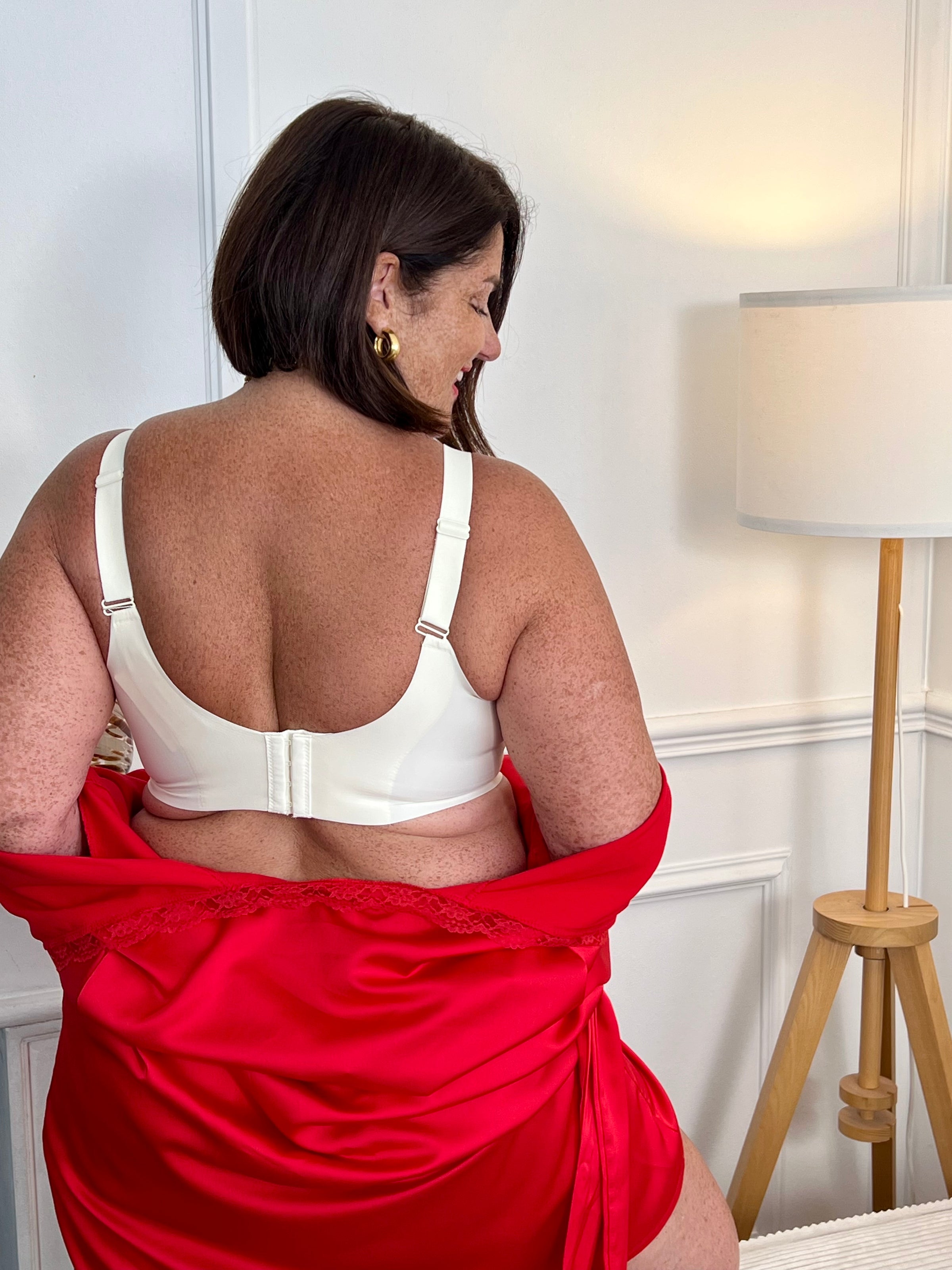 Ecru Plus Size Bra: Coa