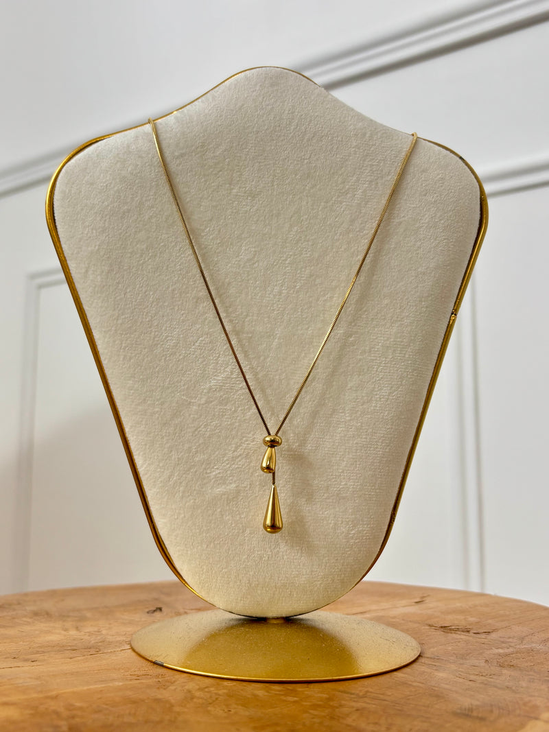 Collier réglable doré : Anya