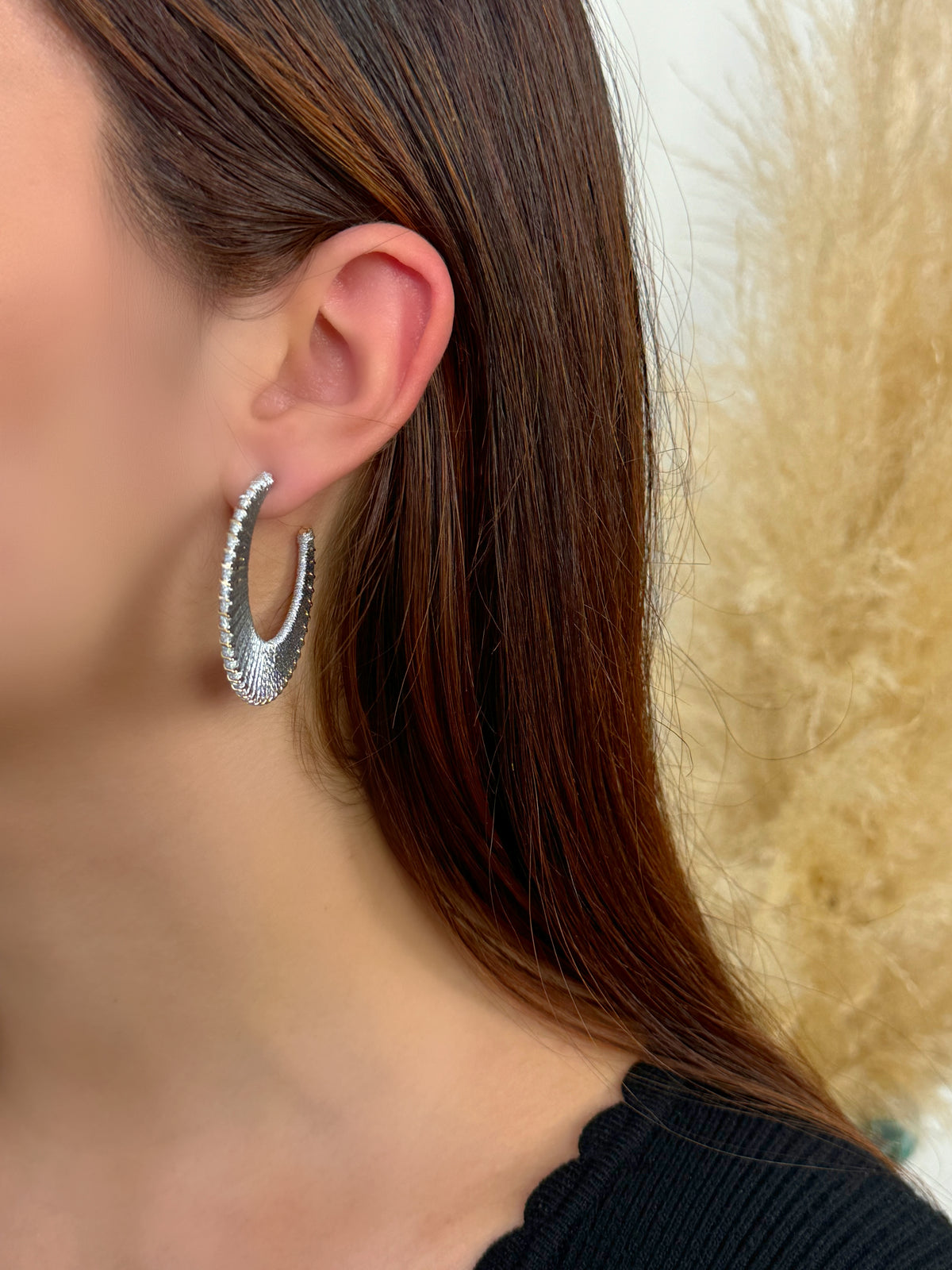 Boucles d'oreilles argentées : Besy - Loïcia