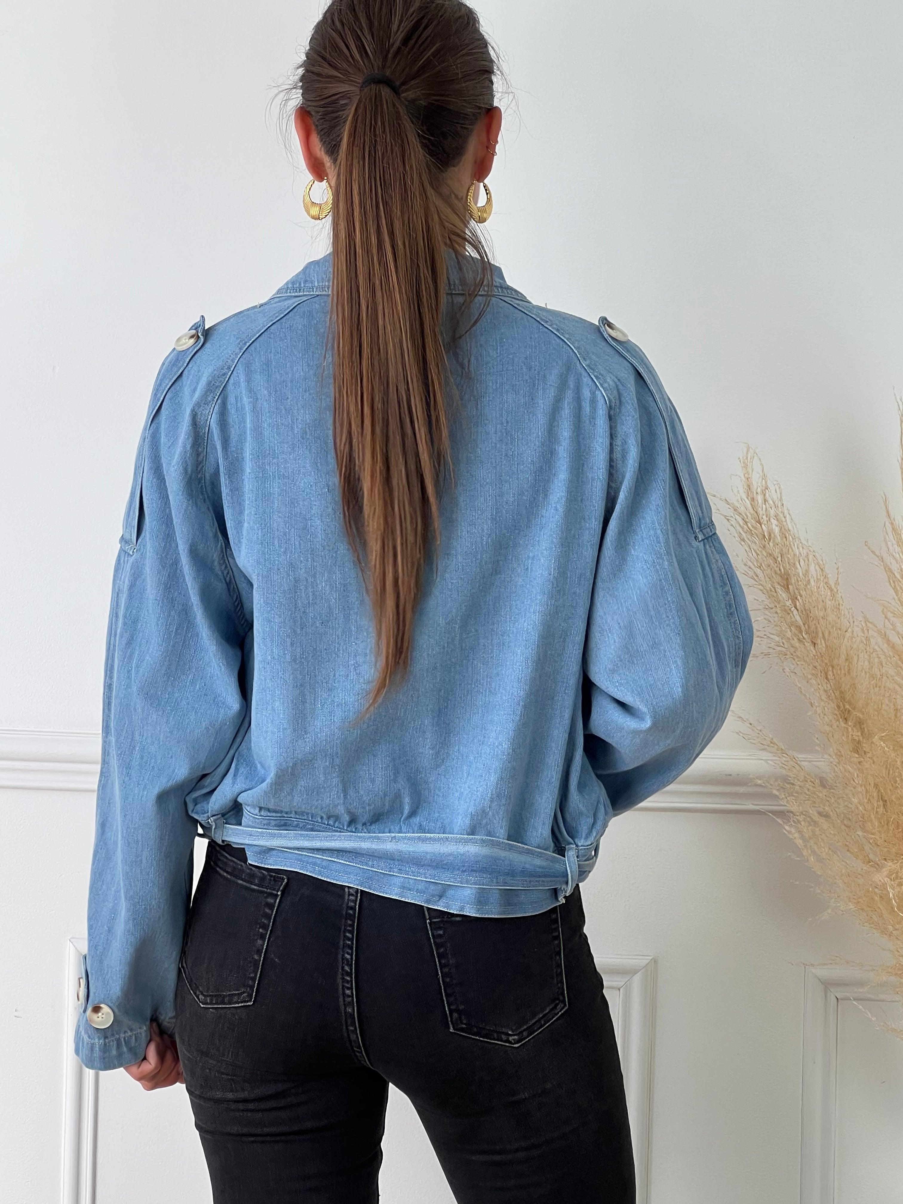 Veste courte en discount jean