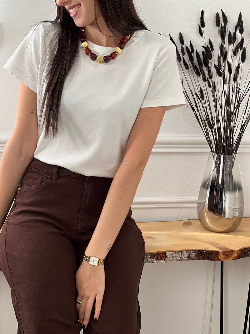 Tee-shirt blanc : Madalena