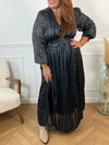 Robe longue à motif Curve : Mélandra