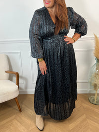 Robe longue à motif Curve : Mélandra