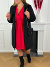 Robe rouge Curve : Elodie - Loïcia