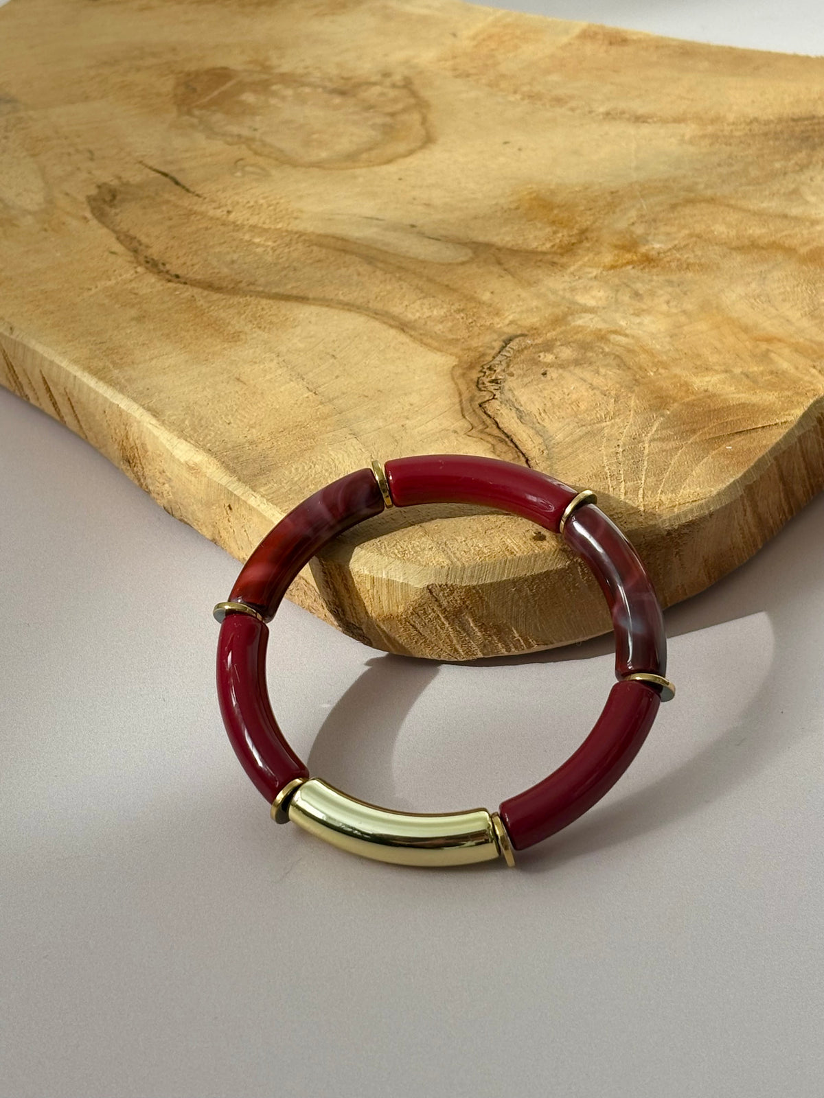 Bracelet bordeaux : Isabeau