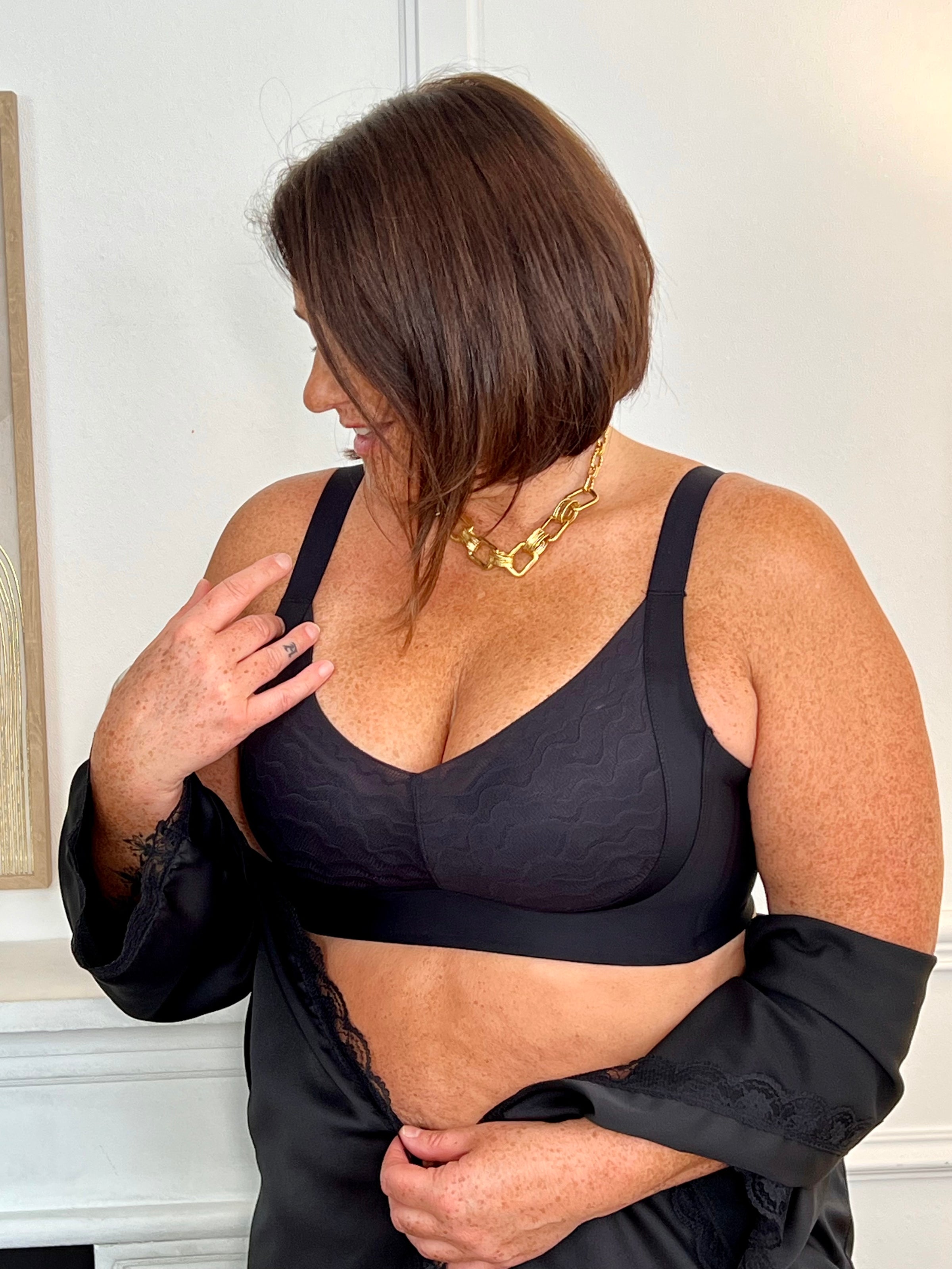 Soutien-Gorge noir grande taille : Coa