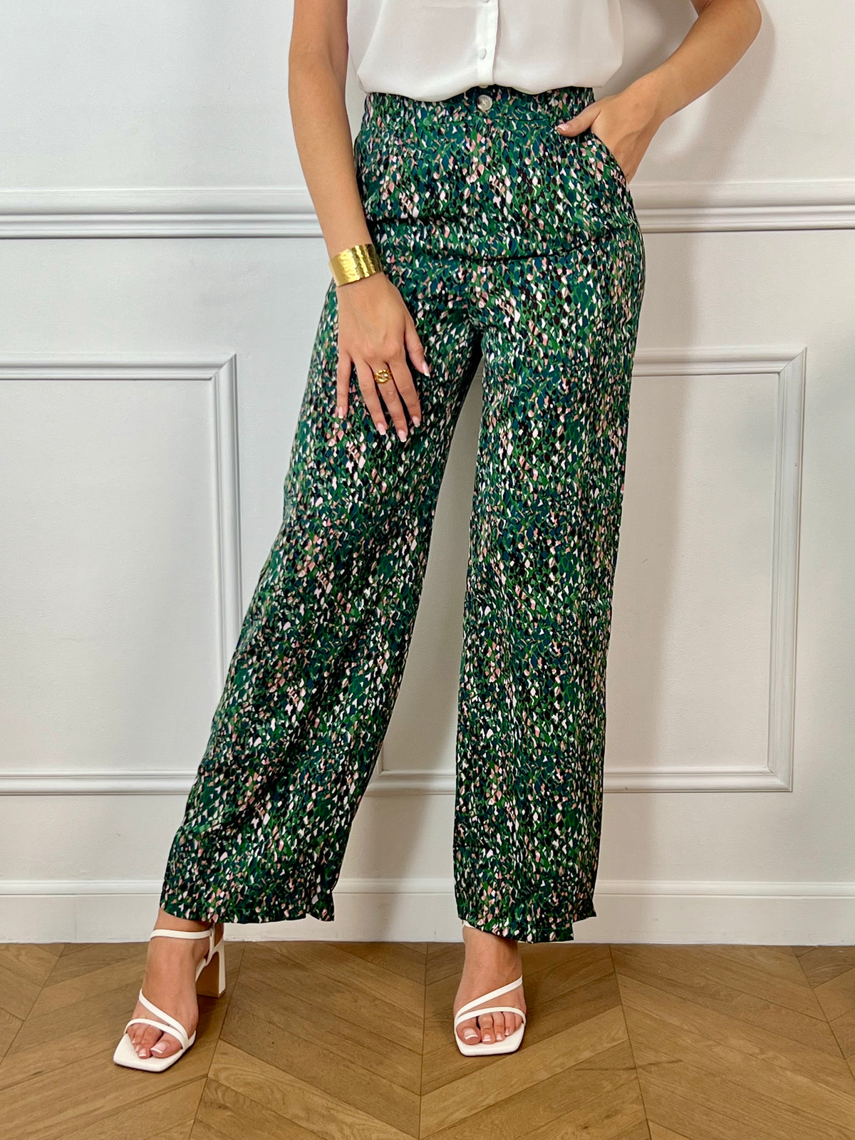 Pantalon vert et bleu : Noah