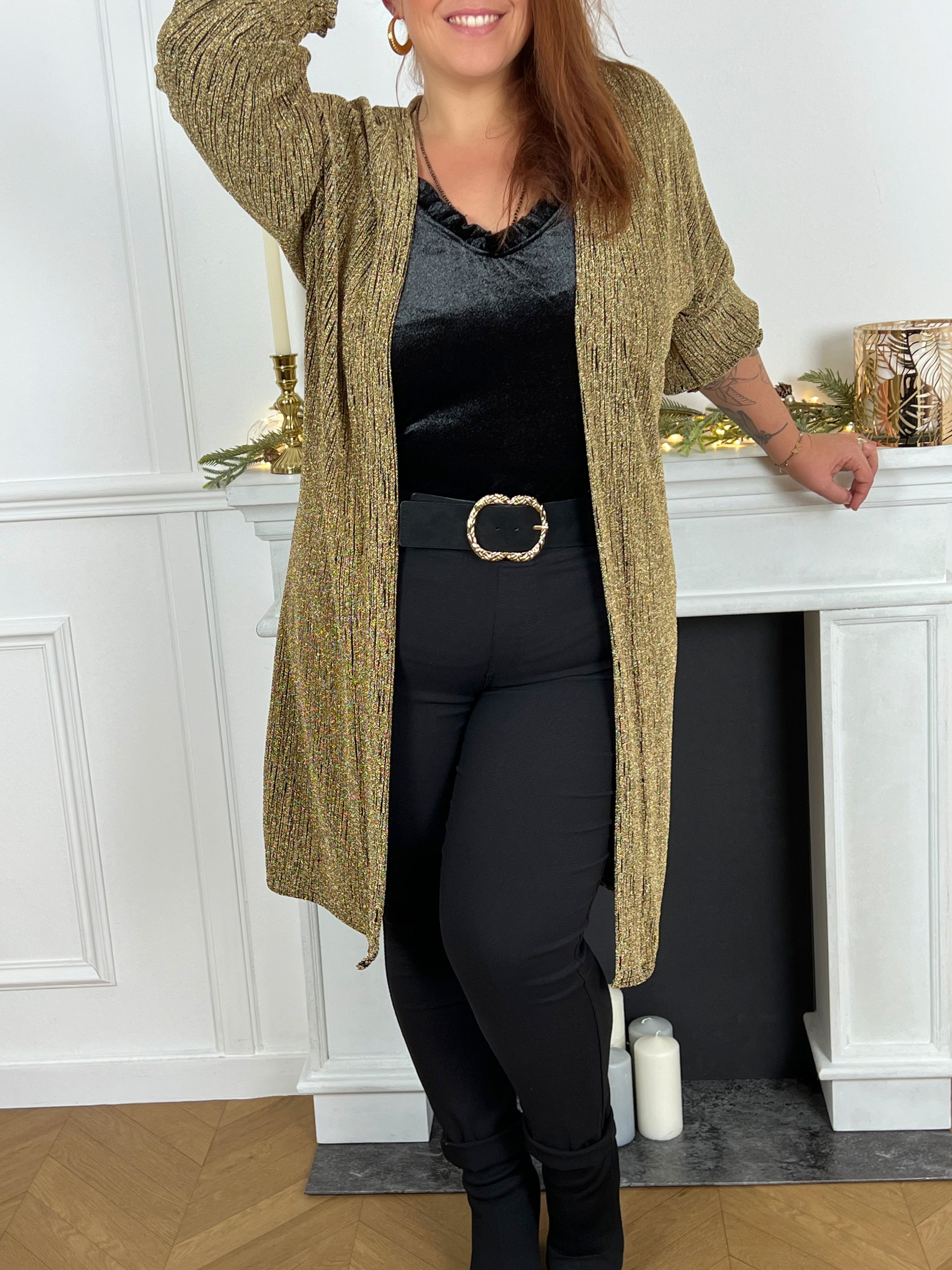 Kimono dore femme grande taille Loicia