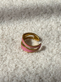 Bague rose et dorée : Laria
