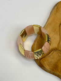 Pink and gold bracelet: Hays