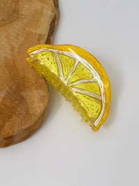 Yellow Hair Clip: Lemon