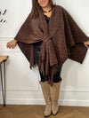 Poncho marron grande taille : Sorian