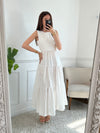 Robe longue écru : Blanche