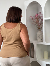 Débardeur camel grande taille : Dean