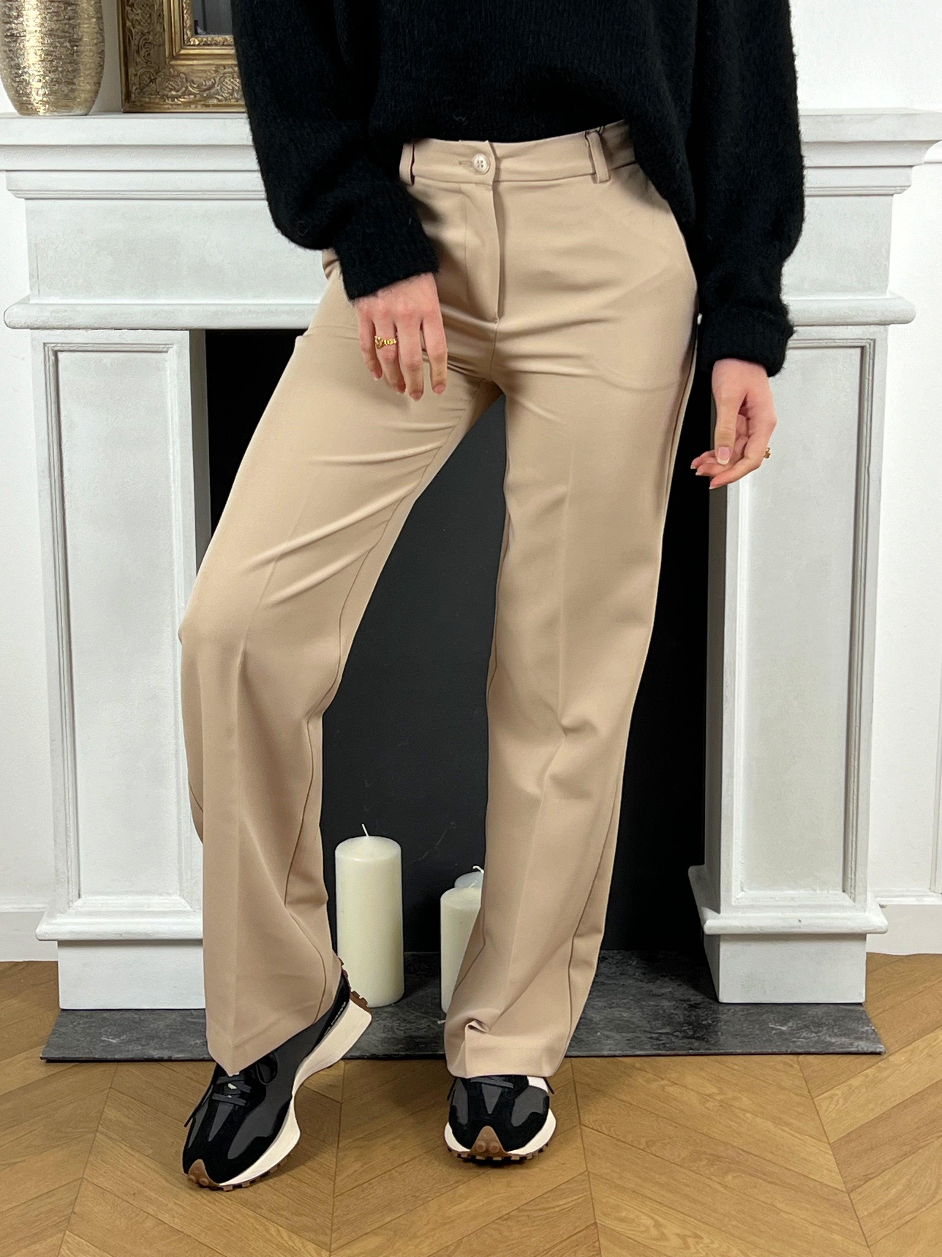 Pantalon best sale beige ceinture