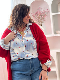 Plus size striped shirt: Logan