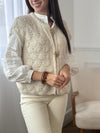 Chemise ajourée écrue : Louna