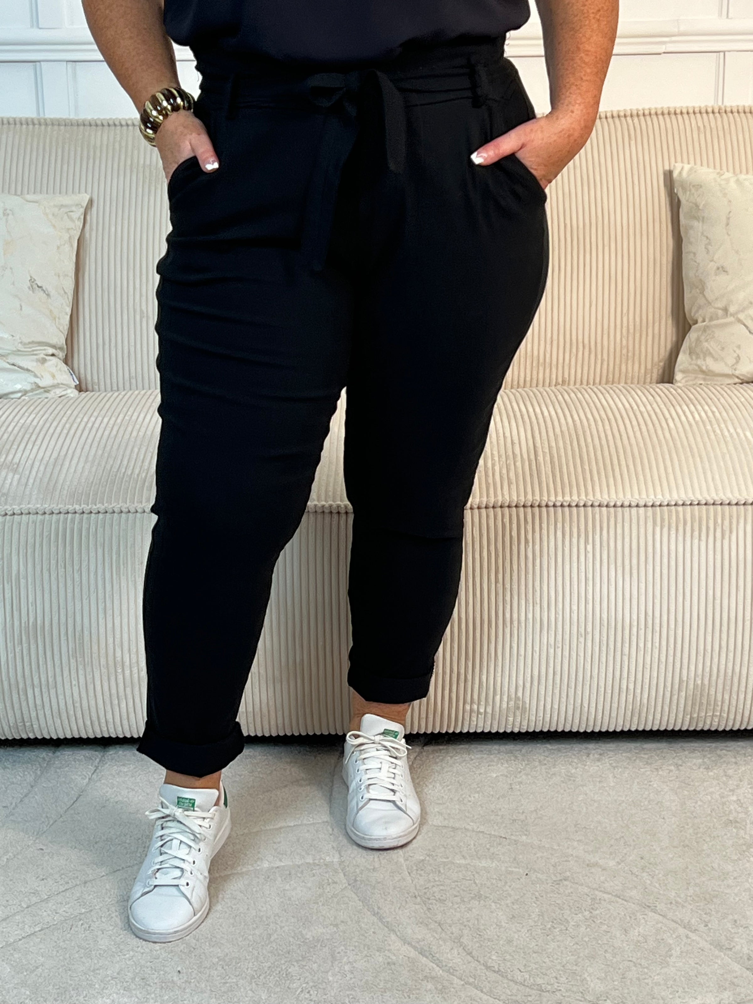 Pantalon noir Grande taille : Diego